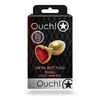 Ouch By Shots Rožinė Ouch! Heart Gem Intimate Jewelry Plug Small Sidabrinis-Rožinė Aluminum