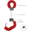 Ouch By Shots Ouch! Beginner Handcuffs Furry - Soft Adjustable Restraint, Juodas