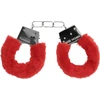Ouch By Shots Ouch! Beginner Handcuffs Furry - Soft Adjustable Restraint, Juodas