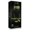 Ouch By Shots Ouch! Thigh Cuffs with Belt &amp; Handcuffs Glow-in-the-Dark L/XL Set