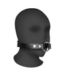 Ouch By Shots Ouch! Deep Throat Gag Juodas - Adjustable PU Leather Mouthpiece