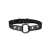 Ouch By Shots Ouch! Deep Throat Gag Juodas - Adjustable PU Leather Mouthpiece