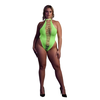 Ouch By Shots Rožinė NEON High-Cut Body UV-Activated Stretch Neon Rožinė Size XS/XL