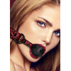 Ouch By Shots OUCH! Diamond Pattern Adjustable Breathing Ball Gag 62cm Juodas