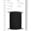 Ouch By Shots Shots Bondage Rope 100 m - Durable Cotton, Juodas, 0.8 cm Diameter