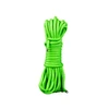 Ouch By Shots Ouch! Glow in the Dark Bondage Rope 10m - Luminous Žalias, Soft Fiber