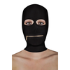 Ouch By Shots Ouch! Xtreme Zipper Hood Mask with Adjustable Mouth Closure Juodas