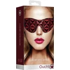Ouch By Shots Ouch! Diamond Pattern Faux-Leather Eye Mask, Juodas, 19.5 cm