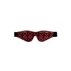Ouch By Shots Ouch! Diamond Pattern Faux-Leather Eye Mask, Juodas, 19.5 cm