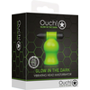 Ouch By Shots Ouch! Glow in the Dark Vibrating Intimate Head Device Žalias
