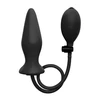 Ouch By Shots Shots Inflatable Silicone Plug Juodas Adjustable Size System