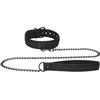 Ouch By Shots Ouch! Neoprene Adjustable Collar with Leash - Juodas, Comfortable Fit