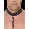 Ouch By Shots Ouch! Neoprene Adjustable Collar with Leash - Juodas, Comfortable Fit