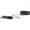 Ouch By Shots Ouch! Adjustable Bonded Leather Collar with Leash, Juodas, Universal Size