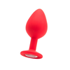 Ouch By Shots Sinner Gear Silicone Anal Plug Large with Decorative Crystal Base