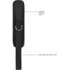 Ouch By Shots Velvet Adjustable Soft Handcuffs with Velcro Fastening - Juodas