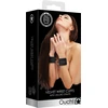 Ouch By Shots Velvet Adjustable Soft Handcuffs with Velcro Fastening - Juodas