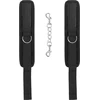 Ouch By Shots Velvet Adjustable Soft Handcuffs with Velcro Fastening - Juodas