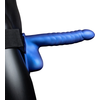 Ouch By Shots Ouch! Ribbed Hollow Intimate System with Adjustable Harness 21 cm