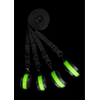 Ouch By Shots Ouch! Glow in the Dark Bed Restraint Attachment Set, Neon Žalias