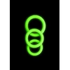 Ouch By Shots Ouch! Glow in the Dark 3-Piece Luminous Silicone Ring Set