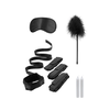 Ouch By Shots Bed Bindings Restraint System with Adjustable Velvet Cuffs &amp; Accessories