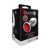 Ouch By Shots Ouch! Aluminum Intimate Gem Plug Medium - Sidabrinis &amp; Crystal Accent