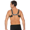 Ouch By Shots Ouch! Leather Bulldog Harness L/XL - Adjustable Straps &amp; Buckles