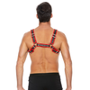 Ouch By Shots Kiotos Leather Bulldog Harness S/M - Adjustable Bonded Leather Chest Strap