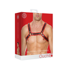 Ouch By Shots Kiotos Leather Bulldog Harness S/M - Adjustable Bonded Leather Chest Strap