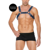 Ouch By Shots Luxe Bonded Leather Bulldog Harness S/M - Adjustable Straps &amp; Buckles