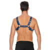 Ouch By Shots Ouch! Leather Bulldog Harness L/XL - Adjustable Bonded Leather Straps