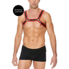 Ouch By Shots Kiotos Leather Bulldog Harness S/M - Adjustable Bonded Leather Chest Strap