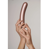 Ouch By Shots Mėlyna OUCH! Smooth Silicone 17 cm Intimate Model with Suction Cup, Metallic Mėlyna