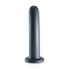 Ouch By Shots Mėlyna OUCH! Smooth Silicone 17 cm Intimate Model with Suction Cup, Metallic Mėlyna