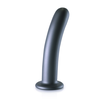 Ouch By Shots Mėlyna OUCH! Smooth Silicone 17 cm Intimate Model with Suction Cup, Metallic Mėlyna