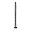 Ouch By Shots OUCH! Stacked Flexible Anal Snake 50 cm - Silicone, Suction Cup, Juodas