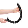 Ouch By Shots OUCH! Stacked Flexible Anal Snake 50 cm - Silicone, Suction Cup, Juodas