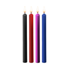 Ouch By Shots Ouch! Teasing Wax Candles Set - 4 Large Pieces, Multicolor