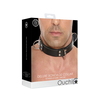 Ouch By Shots Master Series Deluxe Bondage Collar One Size Adjustable Leather Juodas