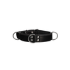 Ouch By Shots Master Series Deluxe Bondage Collar One Size Adjustable Leather Juodas