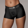 Ouch By Shots Sinner Gear Vibrating Strap-On Boxer M/L Juodas - Rechargeable Intimate System