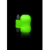 Ouch By Shots Ouch! Glow in the Dark Vibrating Intimate Device, Fluorescent Žalias