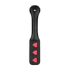 Ouch By Shots Rimba Paddle HEARTS - Leather Impact Tool with Heart Pattern