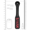 Ouch By Shots EasyToys Leather Impact Paddle SPANK Inscription, Firm &amp; Flexible