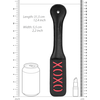 Ouch By Shots Rimba Paddle XOXO - Leather Impact Tool with Reversed Imprint