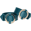 Ouch By Shots Ouch Halo Gold Wrist and Ankle Restraint Set - Elegant Faux Leather