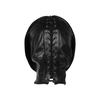 Ouch By Shots Ouch! Adjustable PU Leather Sensory Hood with Zip Closure - Juodas
