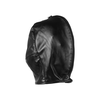 Ouch By Shots Ouch! Adjustable PU Leather Sensory Hood with Zip Closure - Juodas