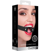 Ouch By Shots Master Series Wrapped O-Ring Gag Adjustable PU Strap 3.2cm Juodas
